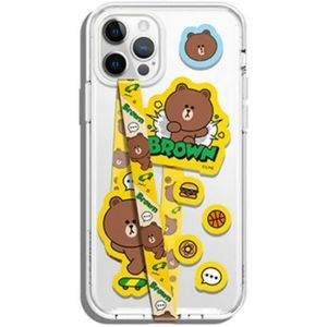 NWT Officially Licensed Line Friends Brown Smartphone Strap and Stickers